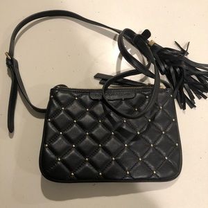 Isaac Mizrahi Black Leather Crossbody (rare)